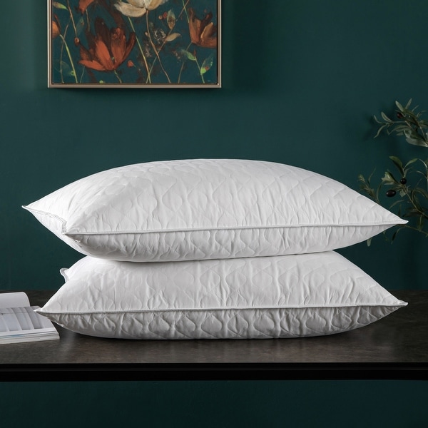 Down feather best sale bed pillows