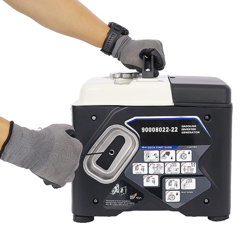 1200W Portable Gas Powered Generator,Low Noise for Outdoor/Camping