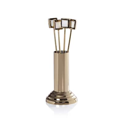Spiga 4-Piece Set Cocktail Picks with Stand