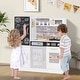 preview thumbnail 3 of 6, Pretend Play Kitchen with Utensils for Kids Aged 3+ - 36" x 12" x 39"