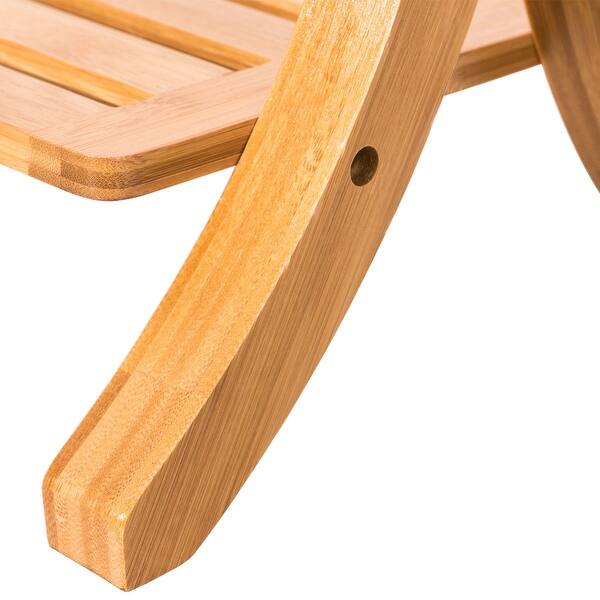 Costway Bamboo Towel Rack Stand Hanger Free Standing With Bottom Shelf On Sale Overstock 20475998