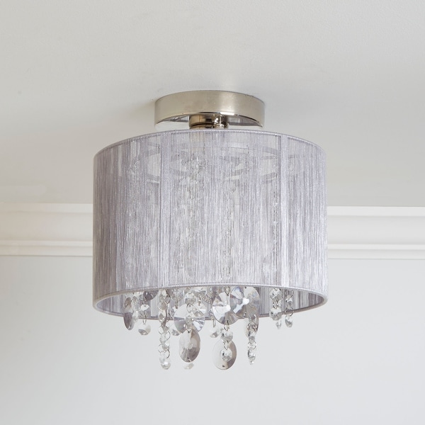 Shop Silvia String Beaded Flush Mount Ceiling Light Overstock 22671470