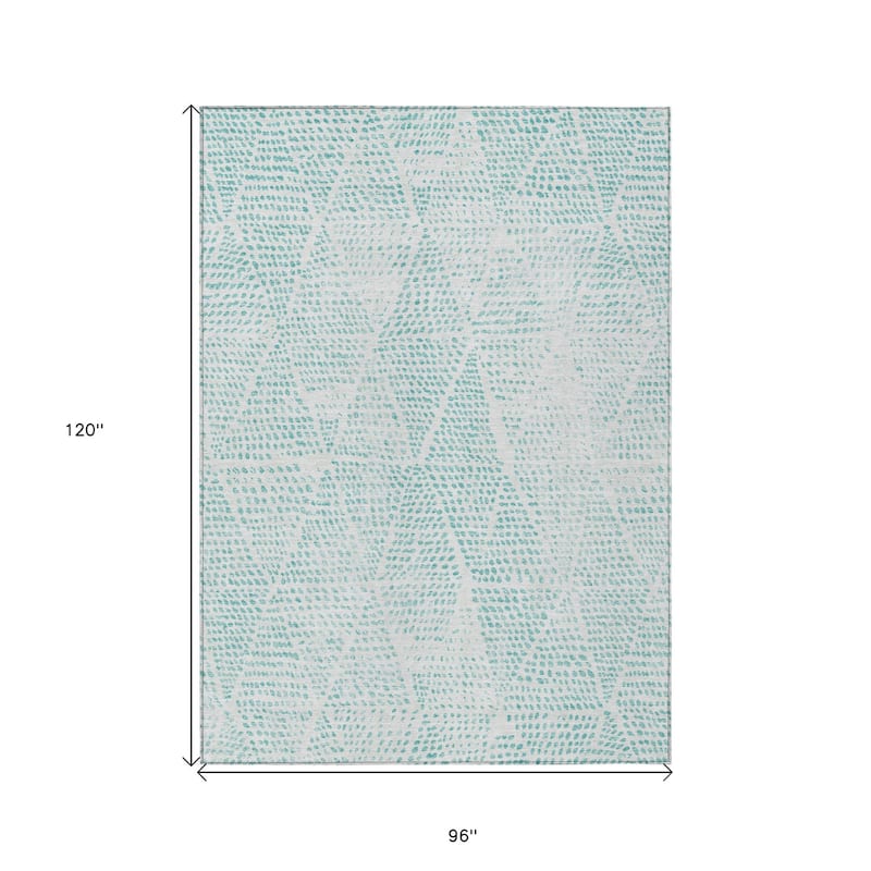 HomeRoots Geometric Transitional Rectangle Outdoor Rug