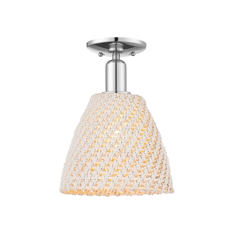 Innovations Lighting Downtown Urban - Natural Ballston Dome - 1 Light 9" Semi-Flush Mount Light