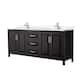Option Dark Espresso / White Quartz Top / Polished Chrome