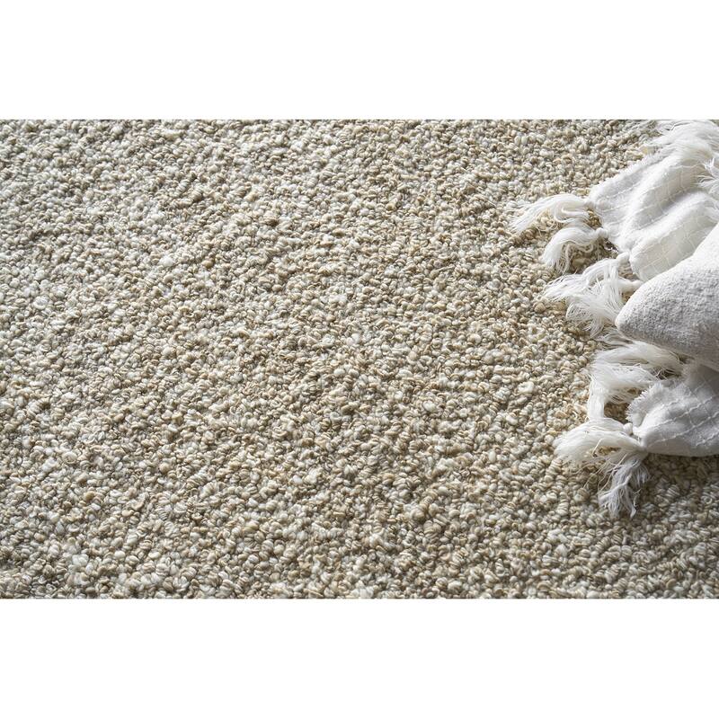 Exquisite Rugs Ferretti Handmade Handloomed New Zealand Wool Light Brown Area Rug