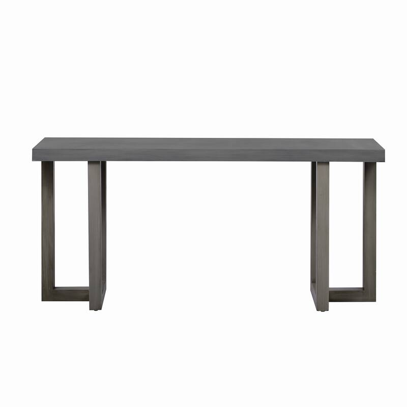 Geometric Design Console Table with Solid Pine Legs,Suitable for Entryway, Hallway, Living Room, Bedroom