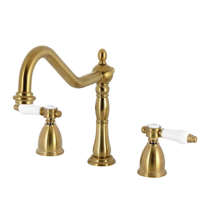 Kingston Brass Bel-Air 1.8 GPM Widespread Kitchen Faucet - Brushed Brass
