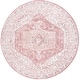 preview thumbnail 2 of 2, SAFAVIEH Layla Ramzia Shabby Chic Farmhouse Rug 6'7" Round - Ivory Grey/Pink - Round