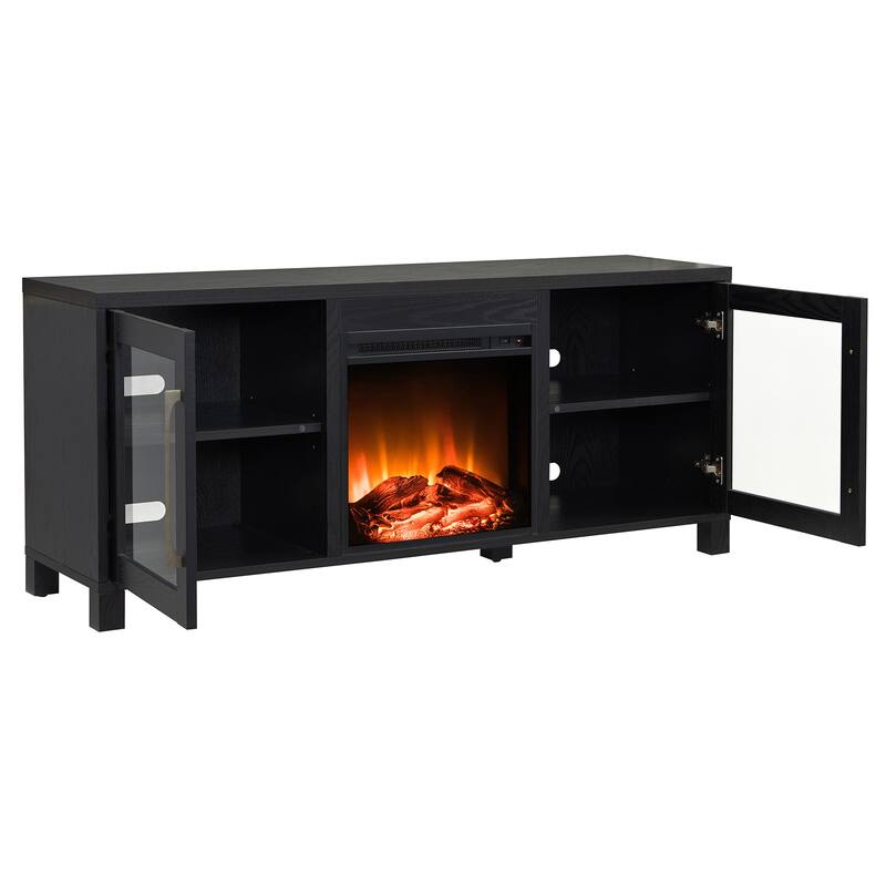 Quincy TV Stand with Fireplace Insert