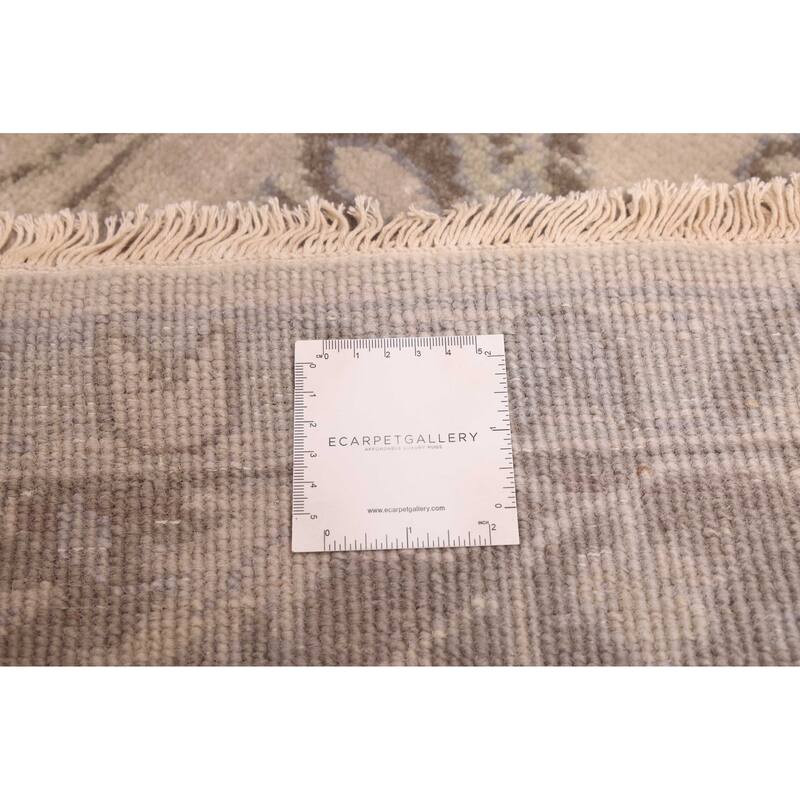 ECARPETGALLERY Hand-knotted Jules Serapi Light Grey Wool Rug - 7'11 x 9'10