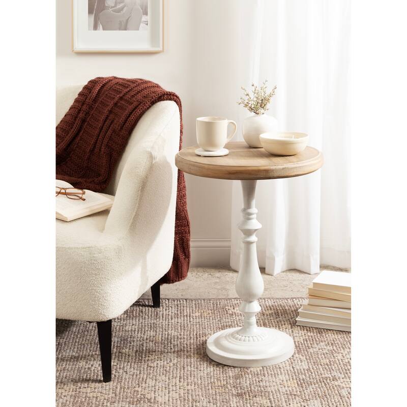 Kate and Laurel Wixley Wood and Metal Side Table