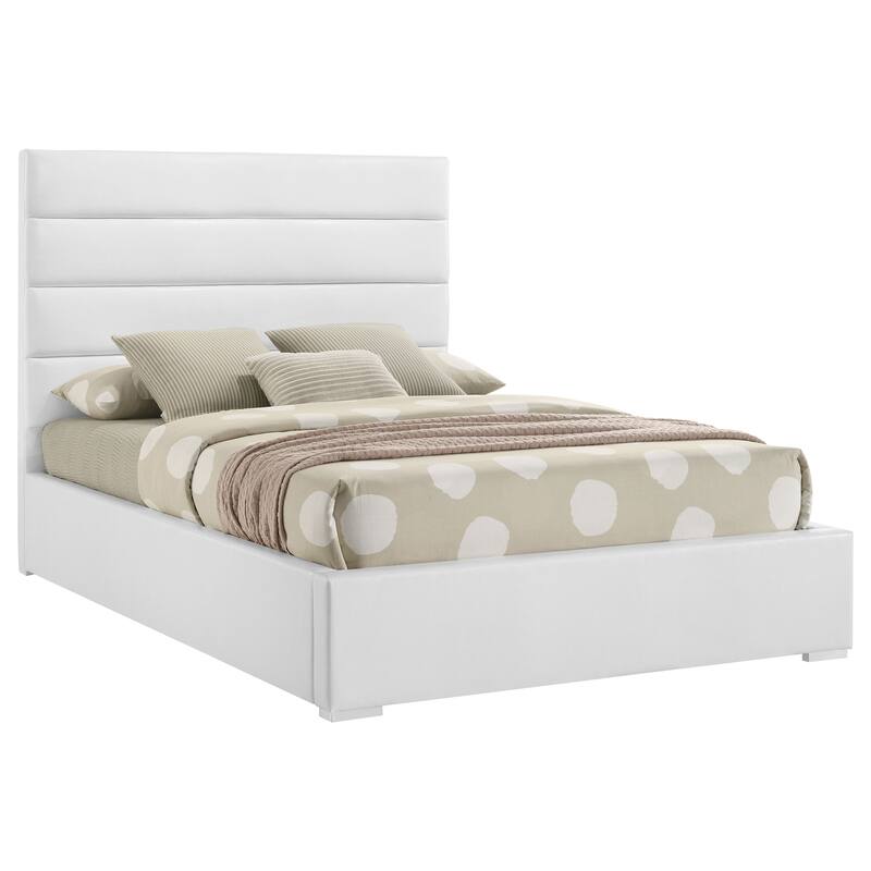 Felicity Upholstered Platform Bed White