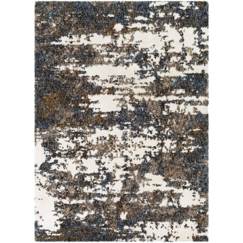Livabliss Bohemian & Eclectic Celestial Shag Abstract Area Rug
