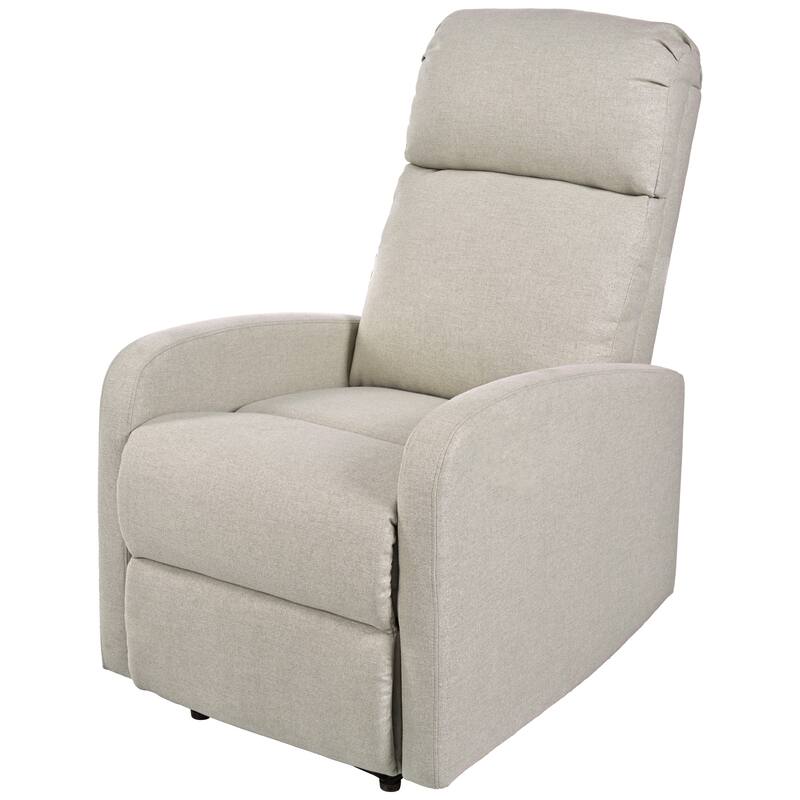 Manual Upholstered Recliner Chair, Modern Recliner Adjustable Single Sofa Chair, High Back Lounge Chairs for Living Room