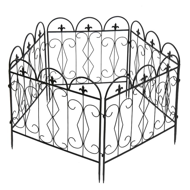 5X Garden Fence Outdoor Decorative Fencing Landscape Wire Border Edge