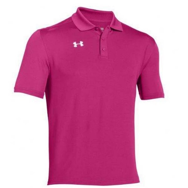 pink under armour polo shirt