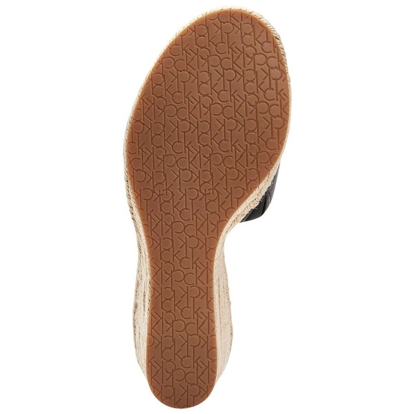Calvin klein cheap britta wedge sandals