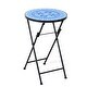 preview thumbnail 21 of 31, Costway Mosaic Side Table Accent Table Round Balcony Bistro End Table