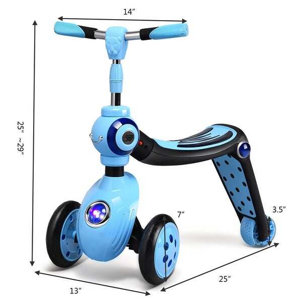 2 in 1 scooter trike