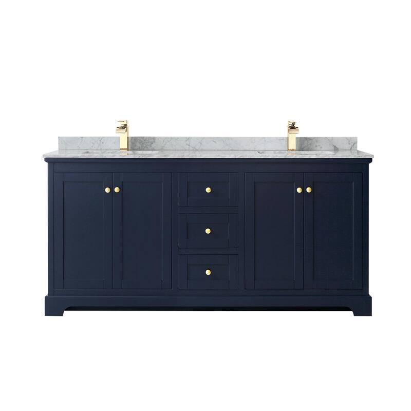 Wyndham Collection Avery 72" Free Standing Double Basin Vanity Set