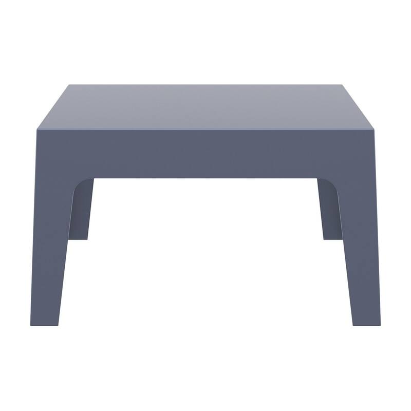 27.5" Gray Stackable Outdoor Patio Coffee Table