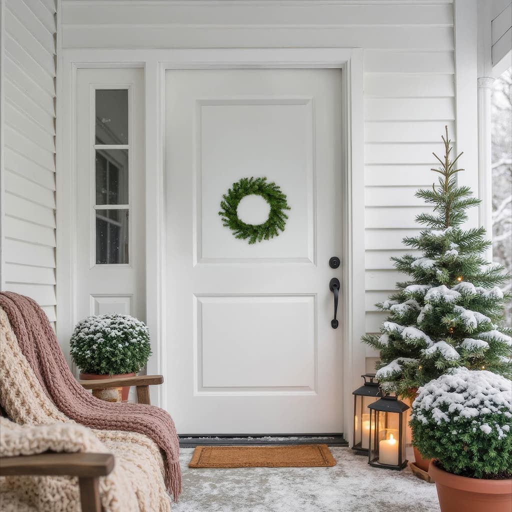 Deluxe Dorchester Pine Artificial Christmas Wreath - 18 - Unlit