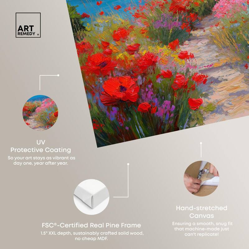 Ocean View Bloom I Canvas by Art Remedy, Gallery Wrapped