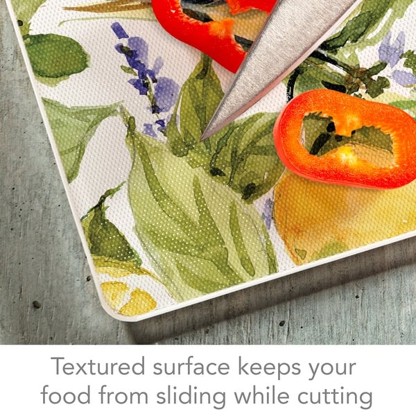 15 in. x 12 in. White Surface Saver Tempered Glass Cutting Board 15 in. x 12 in. White Surface Saver Tempered Glass Cutting Board
