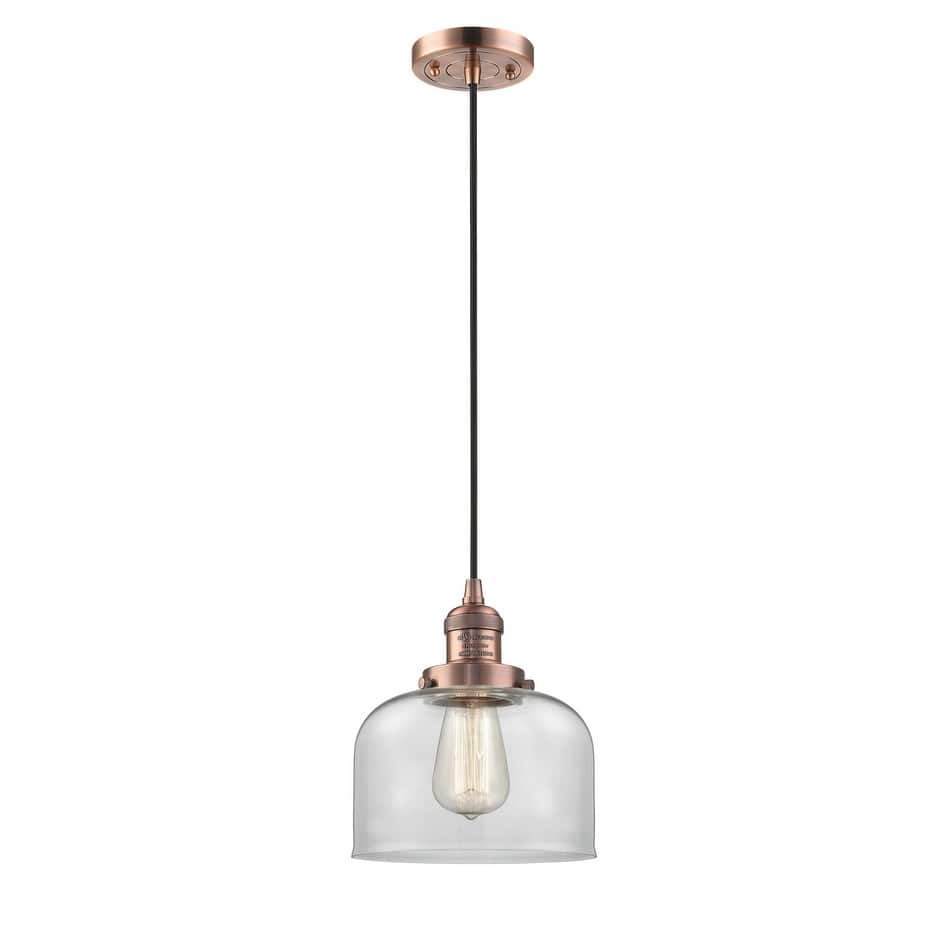 Innovations Lighting Large Bell 8" Wide Mini Pendant - Cord Suspension