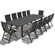 preview thumbnail 15 of 39, 9/11/13-Piece Luxury Outdoor Dining Set All-Weather Aluminum Patio Furniture Foldable Chairs