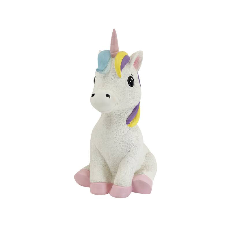 17.8" H Unicorn Polyesin Statue