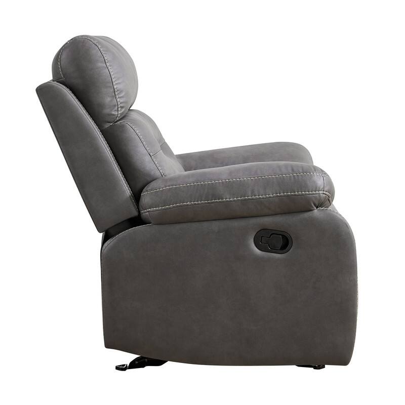 Spruce & Spring Lauren Manual Recliner Glider Rocker Chair for Living Room