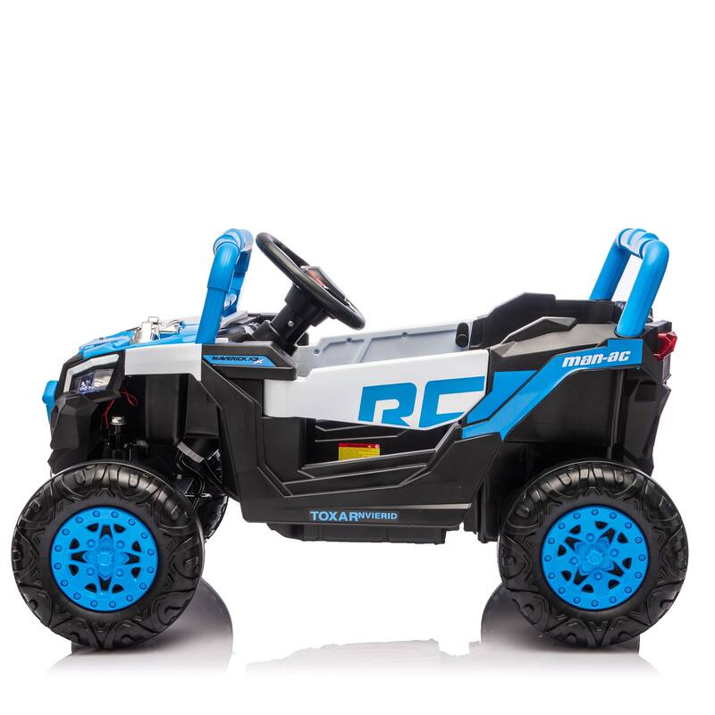 12V Kids Ride On Electric UTV W/2.4G Parents Control, Slow Start & Swing Function, Anti-Slip Wheels