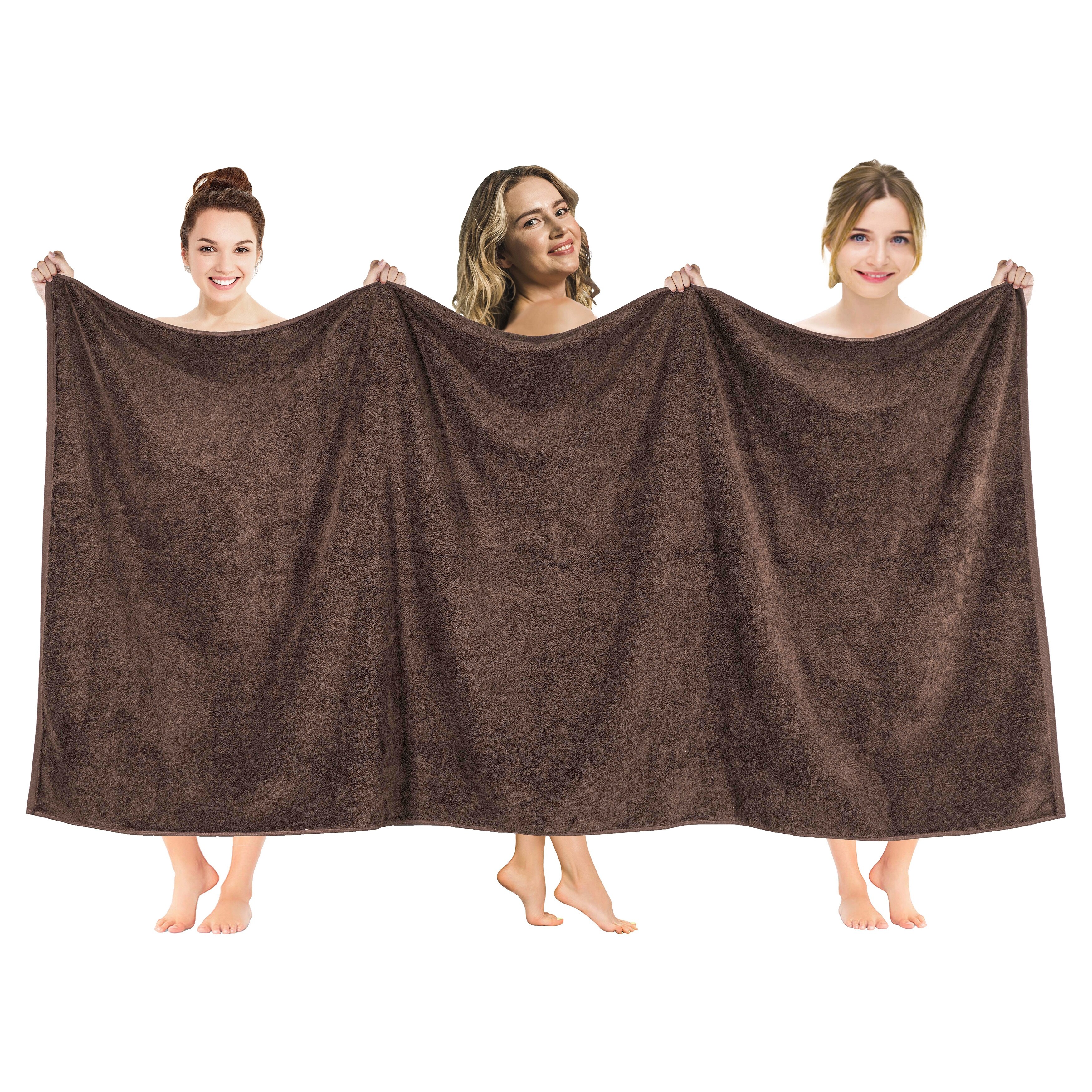 Luxury Spa 100% Combed Turkish Cotton Large Oversized Bath Sheet 40 x 80 Inch 