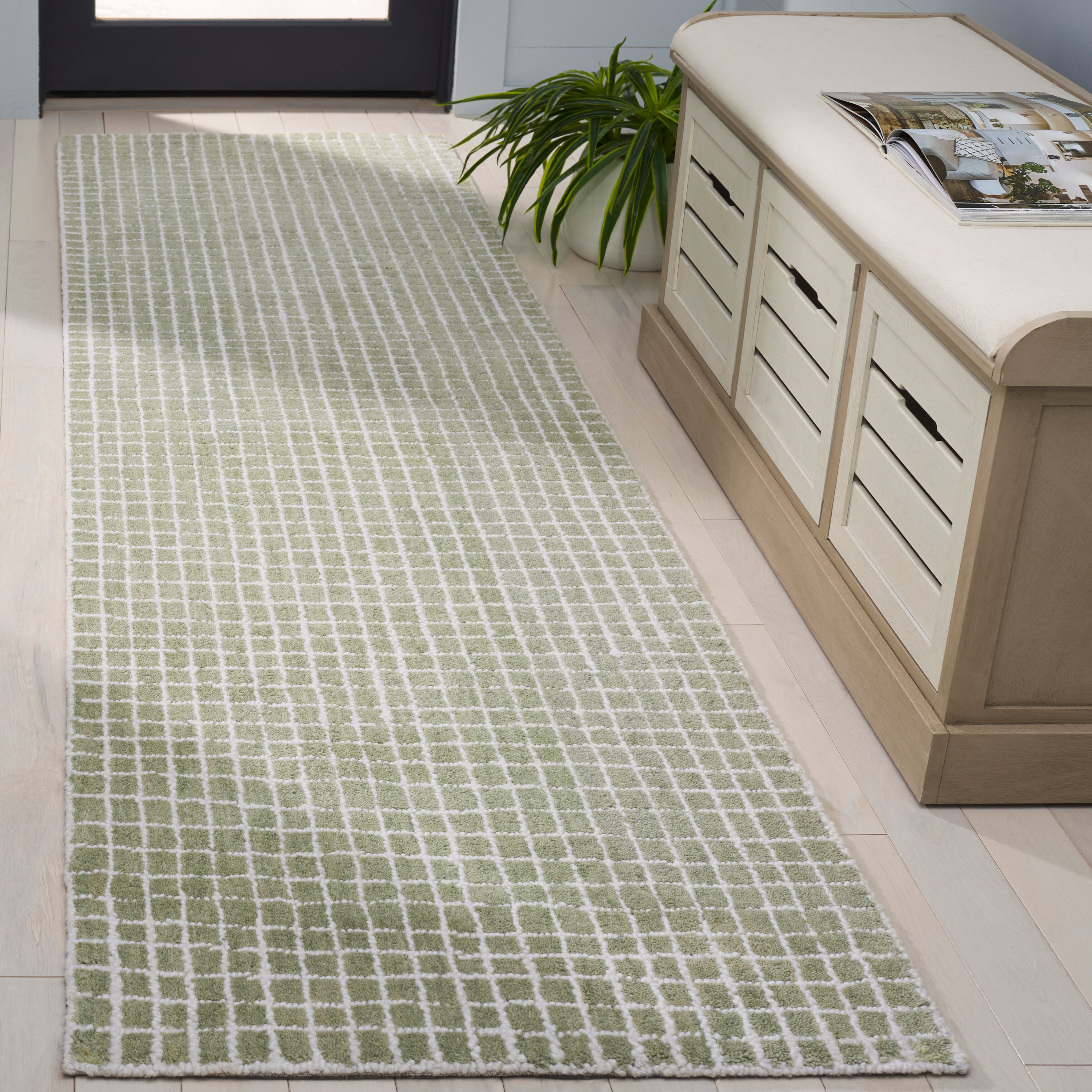 SAFAVIEH Handmade Genre Lemmikki Geometric Wool Rug - Overstock