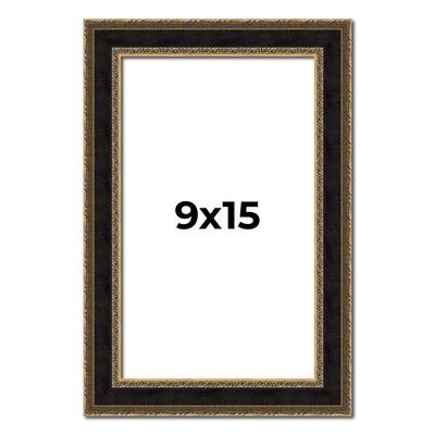 9x15 Frame Gold Antique Vintage Sold Wood Picture Frame | 1.75 Inch