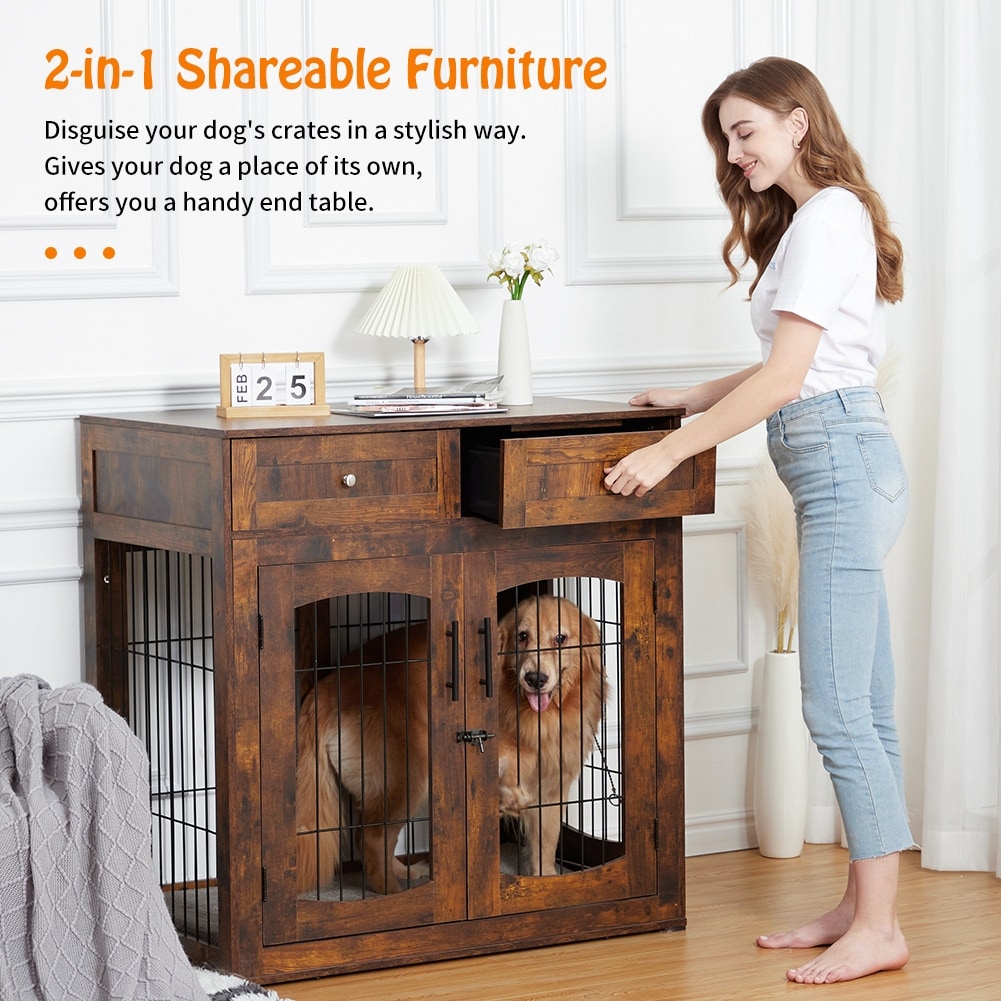 Dog crate hot sale kitchen table
