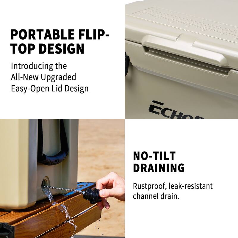 EchoSmile 40 qt. Rotomolded Cooler
