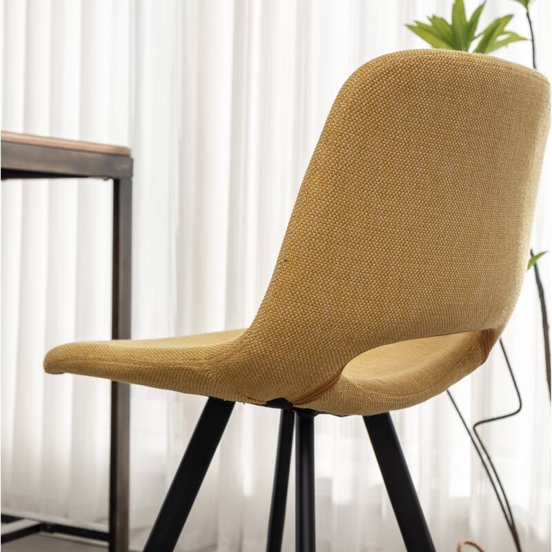 Roundhill Furniture Porth Modern Fabric Kitchen 28.25" Barstools, Set of 2
