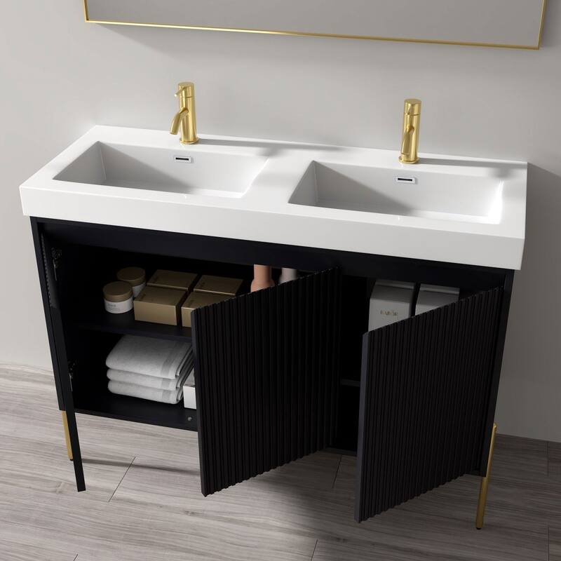 Ripple 48" Bathroom Vanity Kit (Assembly Required)