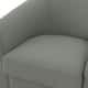 Modern Swivel Barrel Chair with Nailhead Trim