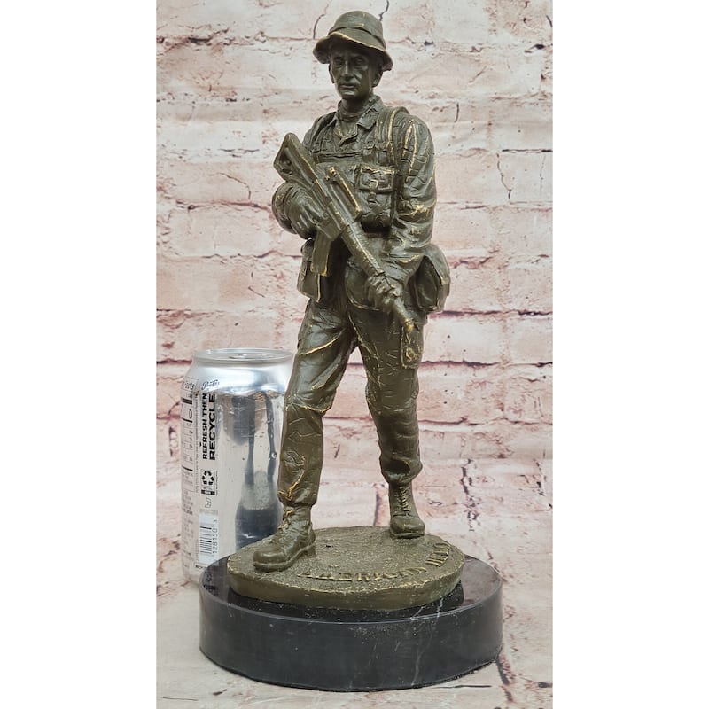 Bronze American Soldier Statue - American Hero Military Sculpture