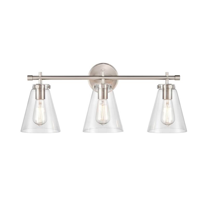 Millennium Lighting Aliza 3 Light Vanity Fixture with Clear Glass Shades