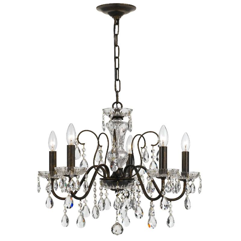 Crystorama Lighting Group Butler 5 Light 23" Wide Crystal Chandelier