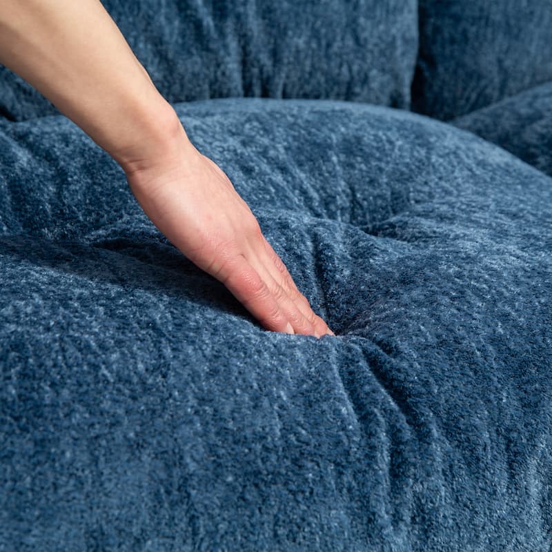84" Upholstered 3-Seater Sofa with Memory Foam & Comfort Pillows