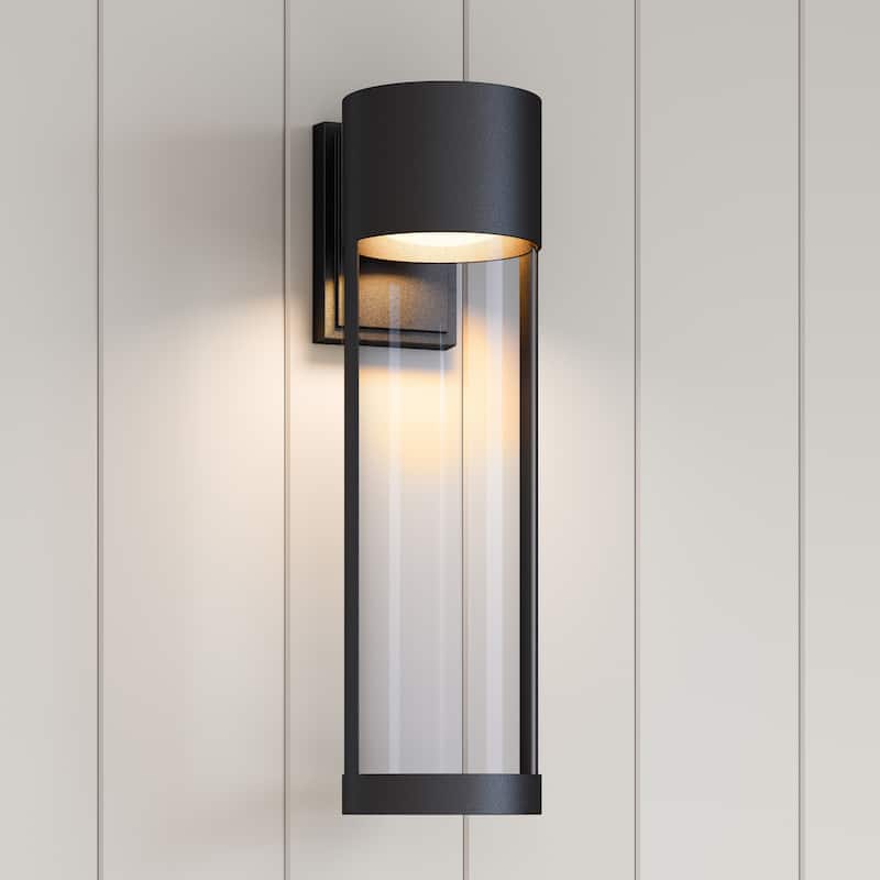 Trefor LED Outdoor Wall Sconce Powder Coated Black - Powder Coated Black