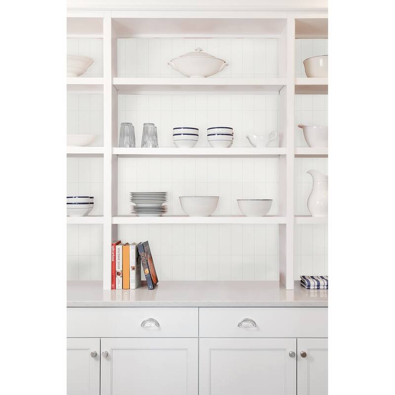 Subway White Peel and Stick Luxury Wall Tiles