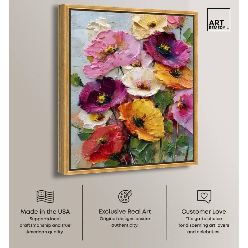 Floral Texture II Canvas by Art Remedy