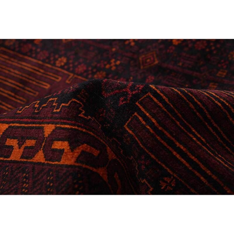 ECARPETGALLERY Hand-knotted Teimani Dark Navy Wool Rug - 3'7 x 6'1